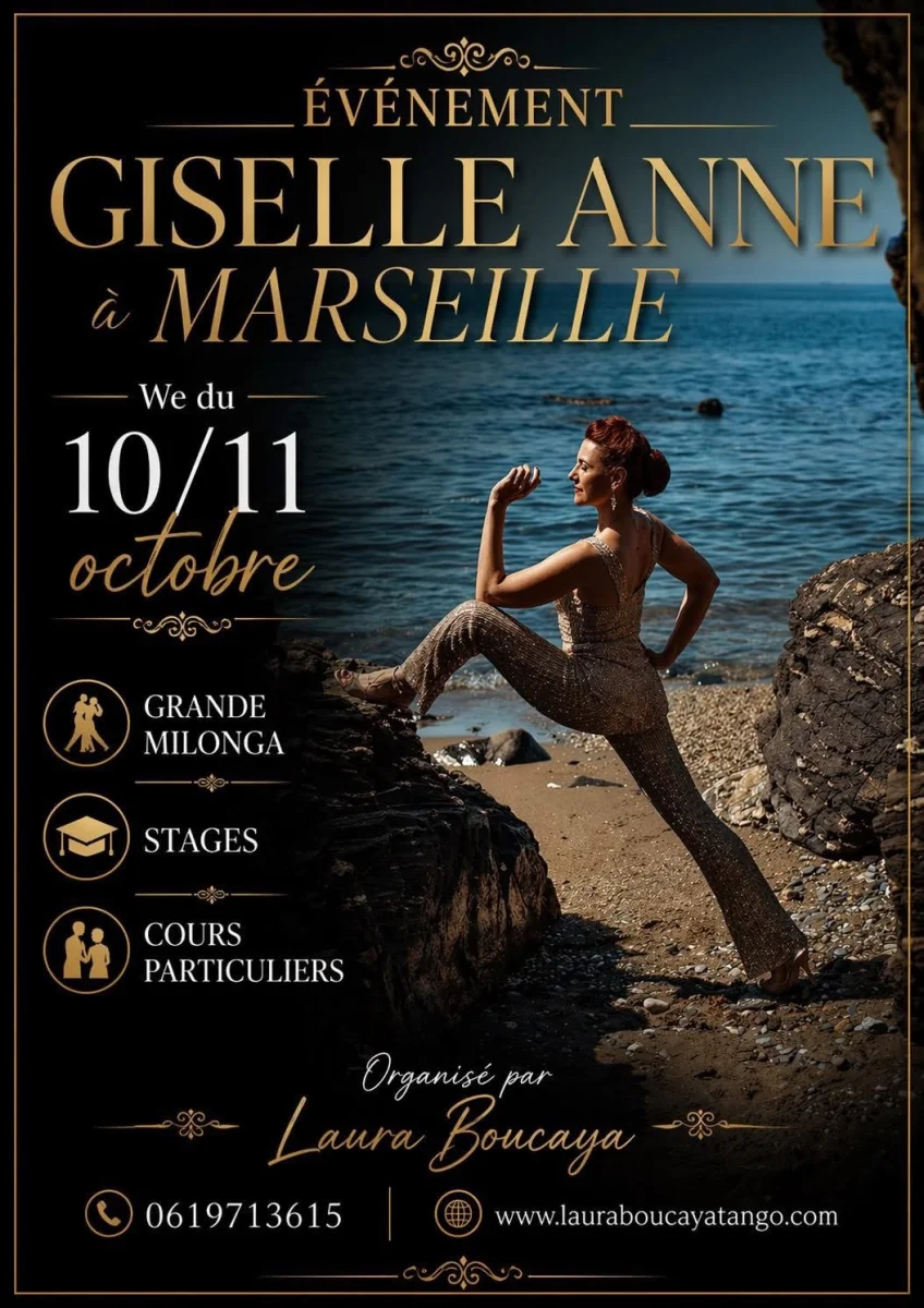 Séminaires avec Giselle Anne à Marseille  — tango Marseille
