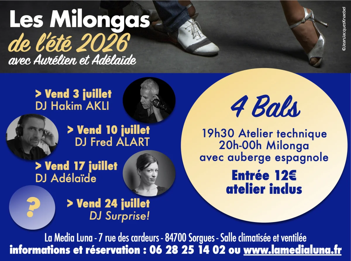 Milonga d'été à la Media Luna — tango Sorgues