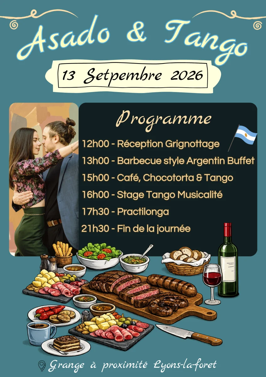 Tango & Asado — tango Saint-Aubin-Épinay
