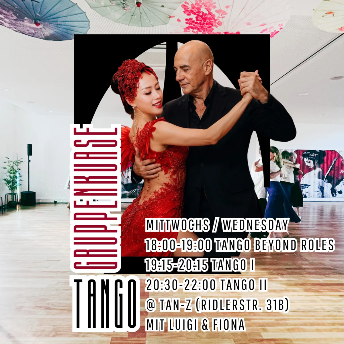 TAN-Z Wednesday Tango Group Classes — tango Munich