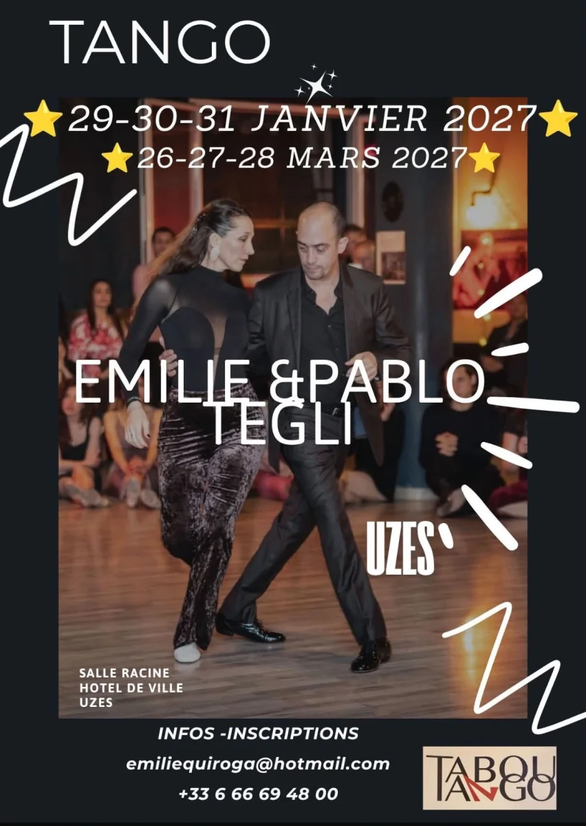 Stage avec Pablo et Emilie TEGLI — tango Uzès